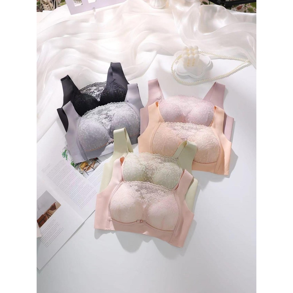 เสื้อใน #Daisy 8873 ไม่มีโครง มีฟองน้ำ ใส่สบาย ไซส์ คัพ BC เสื้อชั้นในลูกไม้สวมใส่สบาย