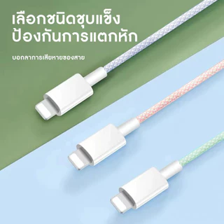 สายชาร์จ สีพาสเทล ชาร์จไวPD 66W สายยาว 1.2 ม.Fast charging cable USB C to USB C (สำหรับ ไอ5～14pro max / ไอpad)
