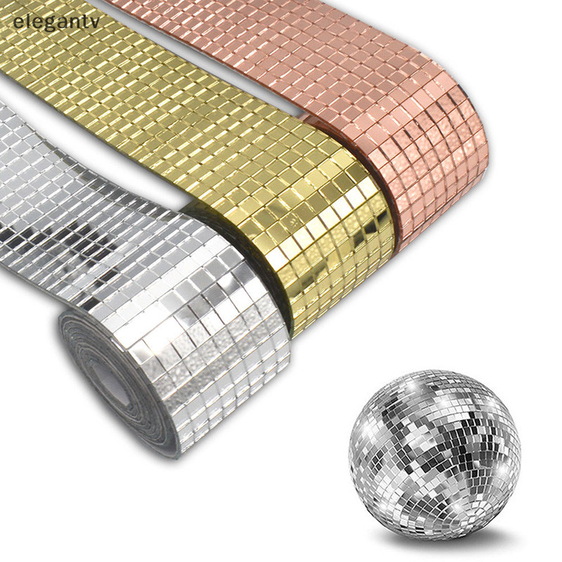 Egn Disco Ball DIY สติกเกอร์ติดผนังกระจกมีกาวในตัวตกแต่งผนังบ้าน N