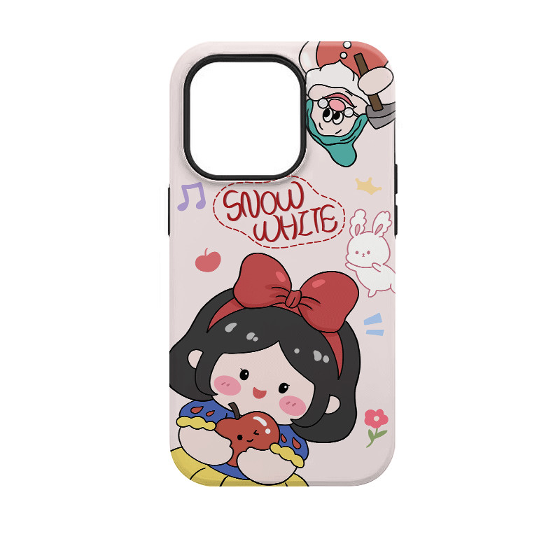 เคสโทรศัพท์เจ้าหญิงกระต่าย 2 ชั้นใช้งานร่วมกับ iPhone11 12 13 14 15 12Promax 13Promax 14plus 14Promax X XS XR 2UYL