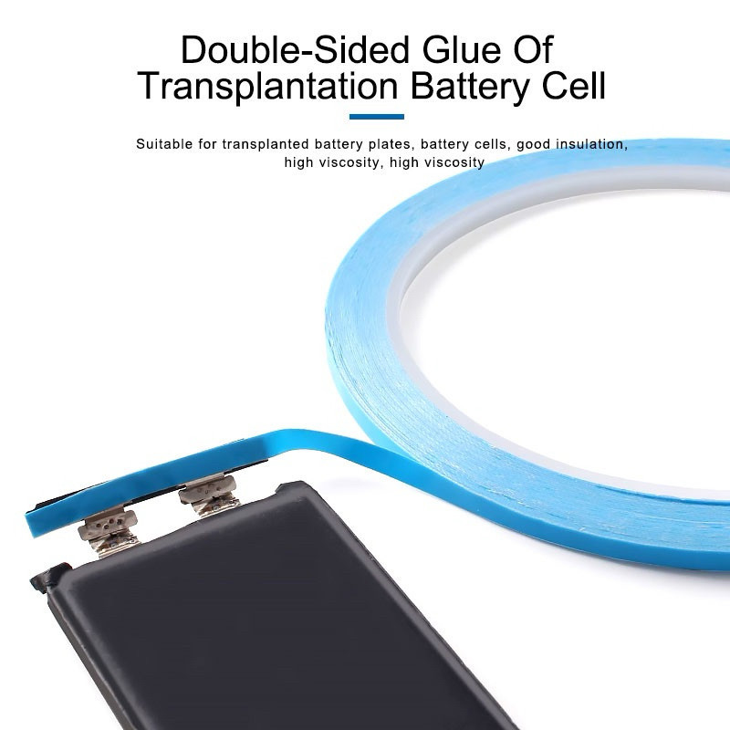 กาว 2 หน้า 3M สีฟ้า(blue) 0.3cm ใช้ติดแค่เปลี่ยนขั้วแบตเตอร์รี่