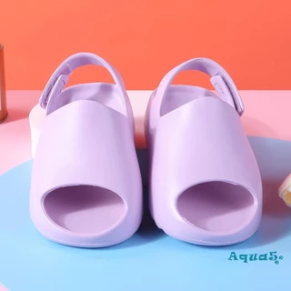 Aqq-new Baby เด็กวัยหัดเดินเด็ก Slip-On รองเท้าแตะแฟชั่นชายหญิงโฟมชายหาดฤดูร้อนสไลด์กระดูก ResinChildren น้ําหนักเบารองเท้าน้ํา