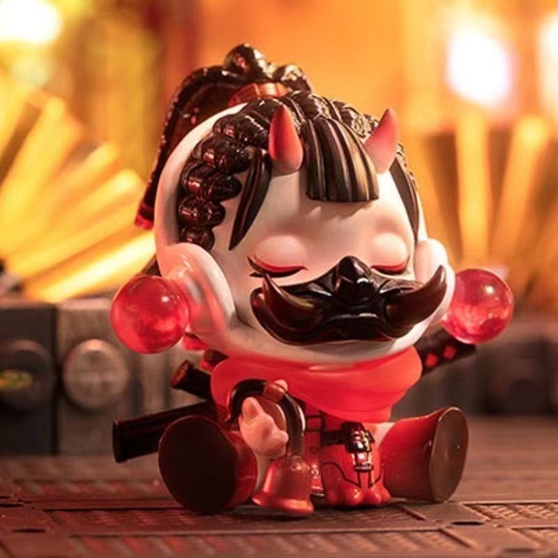 ของแท ้ POPMART POPMART SKULLPANDA Night City SP Series Mystery Box น ่ ารักอินเทรนด ์ Play Figure L