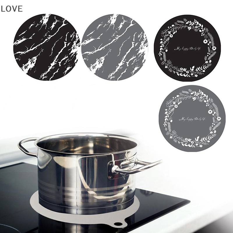[JJCW] 1pc แผ่นรองเตา Induction Cooktops แม่เหล็กซิลิโคนกันลื่น Scratch Protector ทนความร้อนสําหรับเตาแม่เหล็กไฟฟ้า QQW