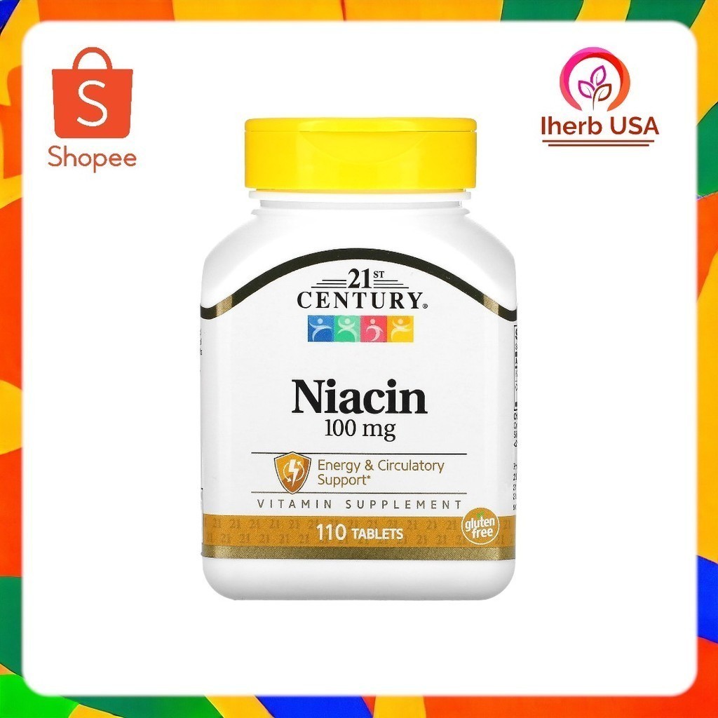 21st Century, Niacin, 100 mg, 110 Tablets
