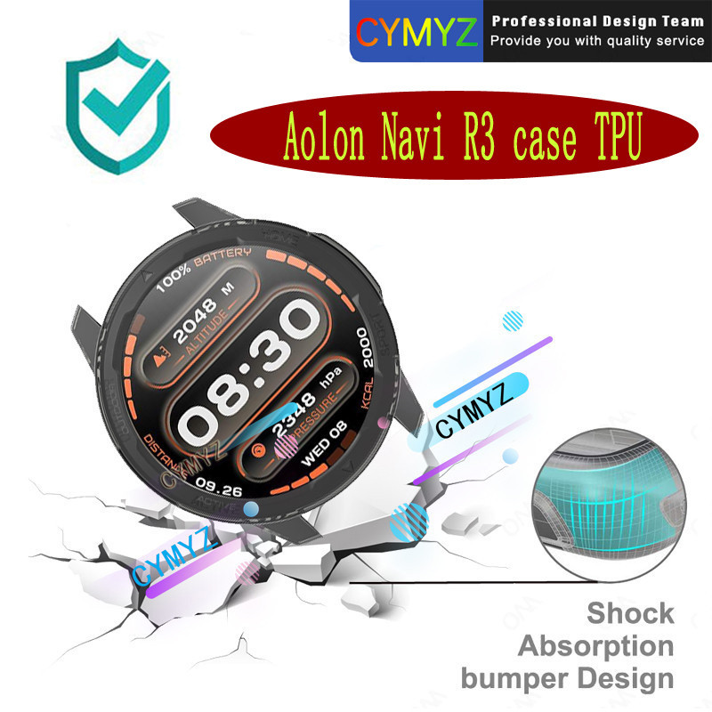 สําหรับ Aolon Navi R3 กรณี TPU นุ่มป้องกันกรณีกระจกนิรภัยปกป้องหน้าจอฟิล์มป้องกันสําหรับ Aolon Navi R3 ป้องกันหน้าจอ