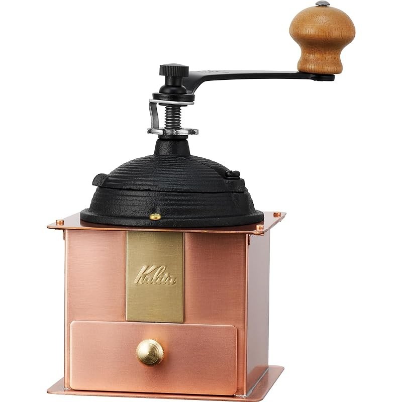 Kalita Handground Copper Coffee Mill Cu-1#42084 Antique Coffee Grinder with Lid Direct From Japan
Ka