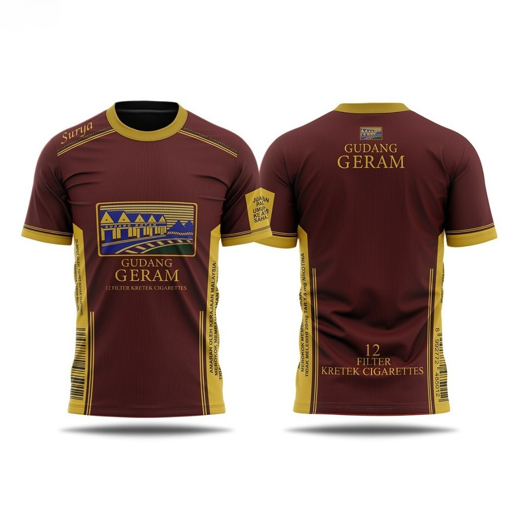 เสื ้ อยืดผู ้ ชาย Suria Pop Gudang Bud 3d