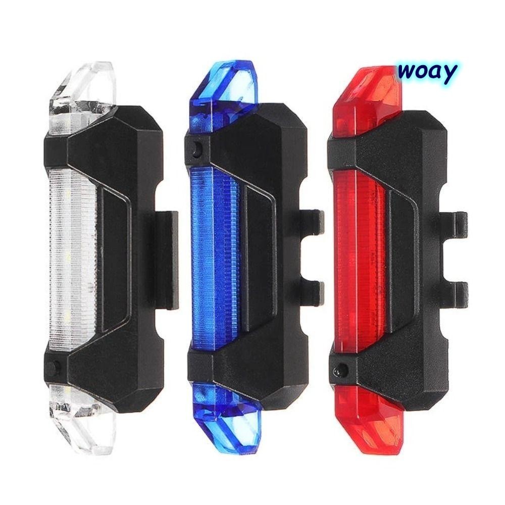 Woy ไฟจักรยานด ้ านหลัง , USB ชาร ์ จสีสันจักรยานเสือภูเขาเมืองจักรยาน , กันน ้ ํากระพริบไฟท ้ ายขี ่ จักรยาน