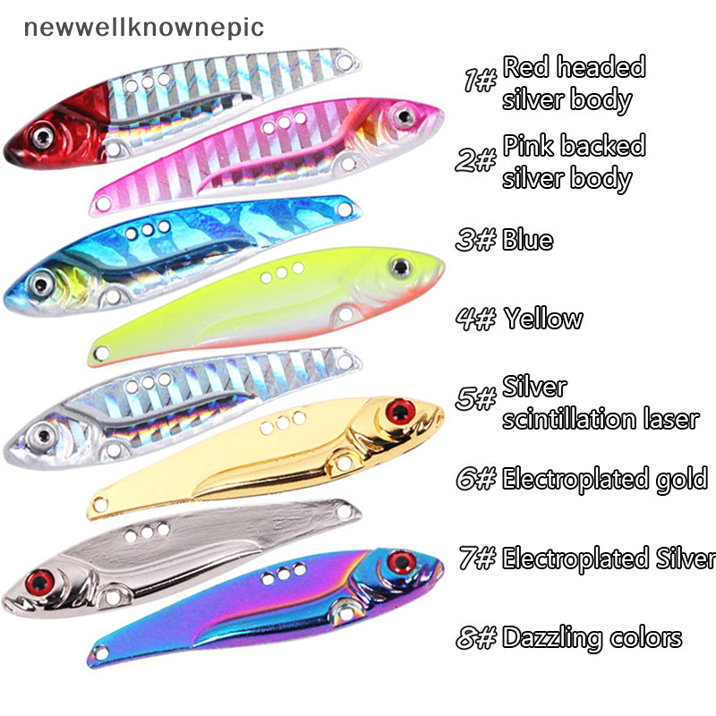 Newwellknownepic อุปกรณ์ตกปลา Spinner ช้อนปลาเทราท์ Pike เหยื่อตกปลาเหยื่อประดิษฐ์ Bass Tackle Treble Hook TH