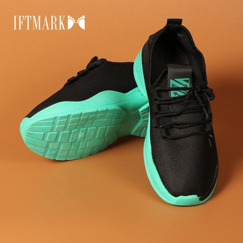 IFTMARK ใหม่ รองเท้าผ้าใบแฟชั่นผู้ชาย แบบผูกเชือกใส่สบาย ผ้านุ่มใส่สบาย ระบายอากาศ[ส่งเร็วพิเศษ]