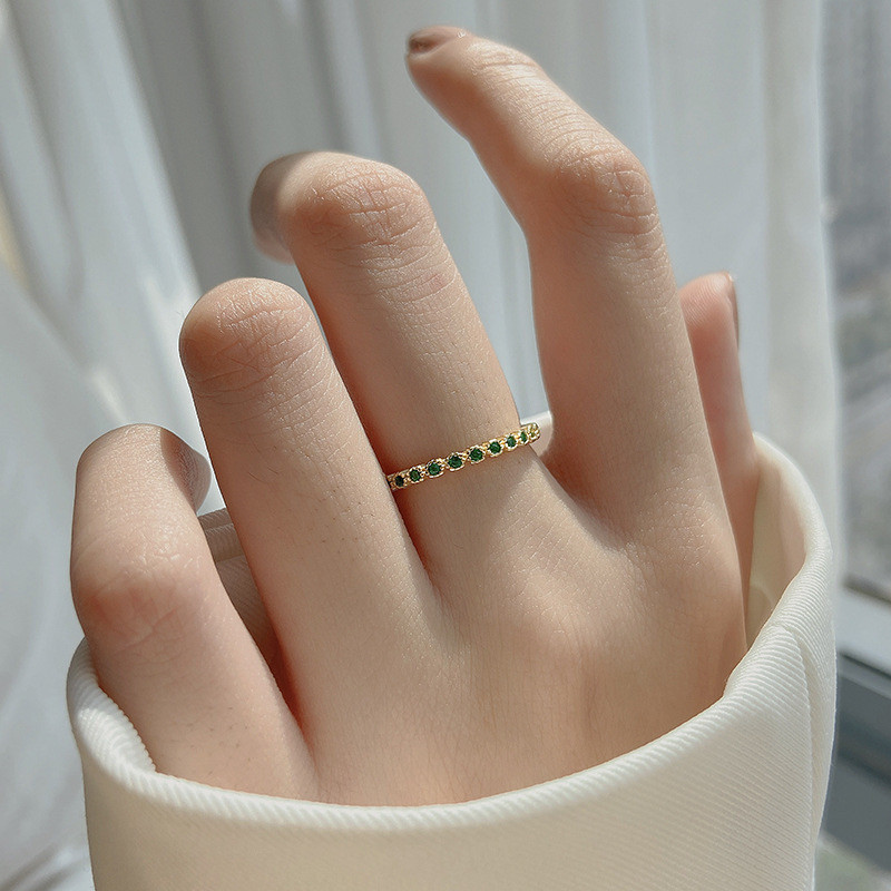 Jewelry Lover - Ring-52 - แหวนเงิน 925 ชุบทอง 16K - Eirene - สไตล์เกาหลี