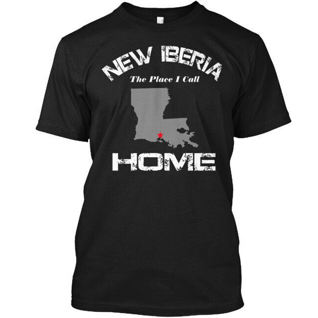 Home Sweet Home New Iberia Fashion Casual T-Shirt Mens