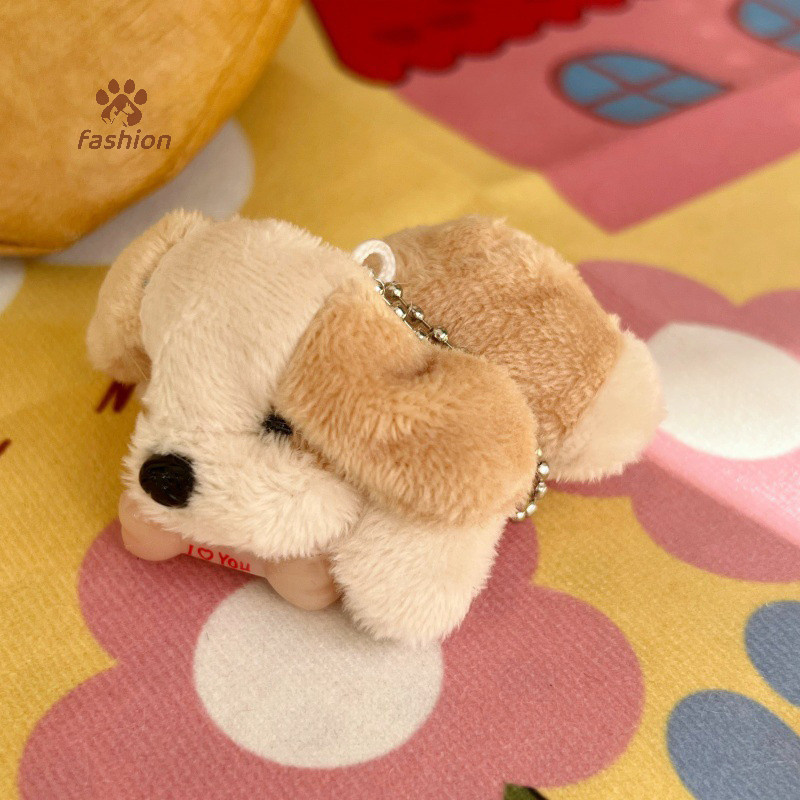 [แฟชั่น] น่ารักตุ๊กตากระดูกลูกสุนัขสุนัขตุ๊กตาของเล่นจี้กระเป๋าเป้สะพายหลังแขวนตกแต่งรถพวงกุญแจเครื่องประดับของขวัญ {ไทย}