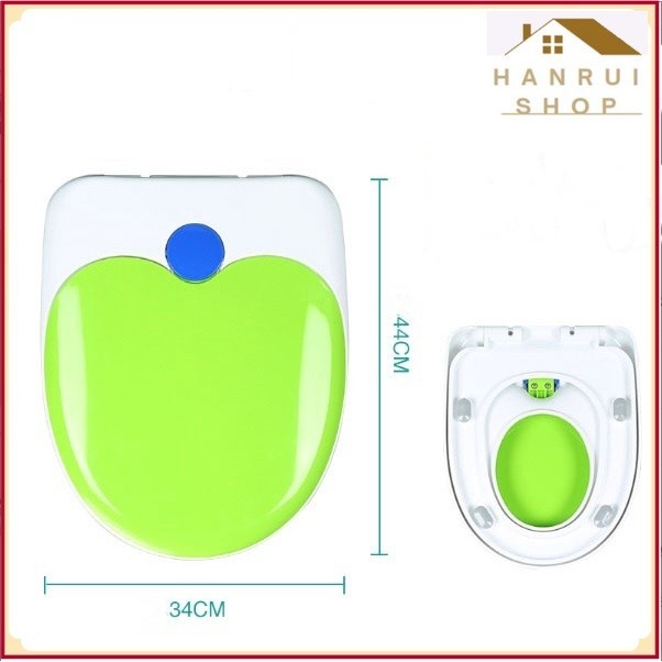 ฝาชักโครกสําหรับทารกใช้โถสุขภัณฑ์อย่างปลอดภัย PP Clean&Green ️Hanrui Shop ️