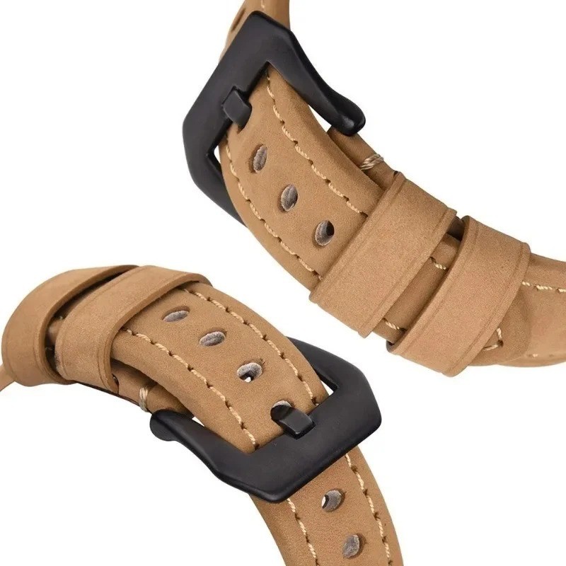 สายหนังแท้คุณภาพสูงสําหรับ Samsung Galaxy Watch 7 Ultra Band Vintage Frosted Strap สําหรับนาฬิกา Ultra 47 มม.อุปกรณ์เสริม