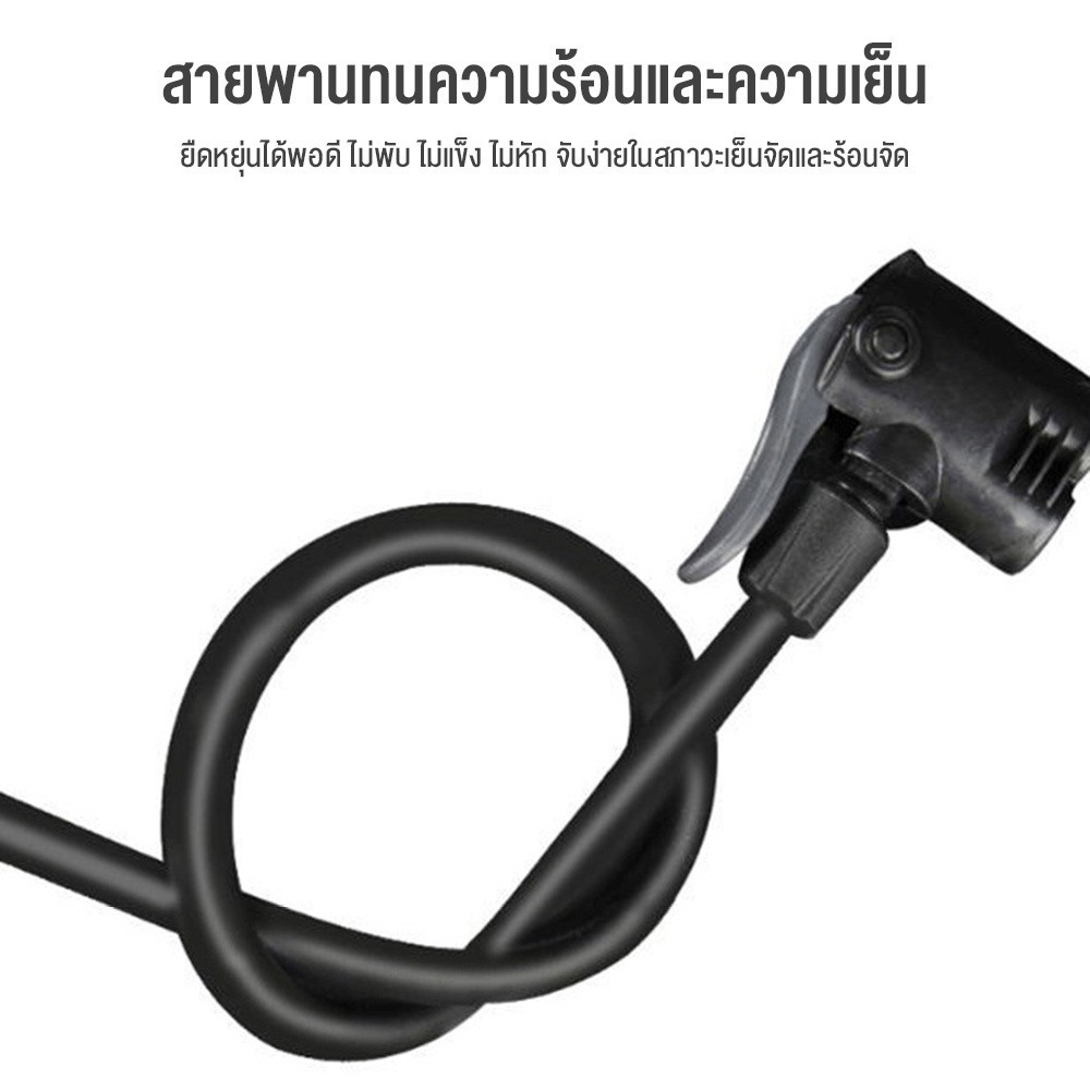 ปั้มลมขนาดเล็ก พองอย่างรวดเร็ว ความดันสูง 160PSI ที่สูบลมรถมอไซ ที่เติมลมยางรถ สูบลมมอเตอร์ไซ ที่สูบลมจักยาน ปั๊มลม ราคา ถูกที่สุด ดีลบีเคเค แกลเลอรีภาพที่ 5