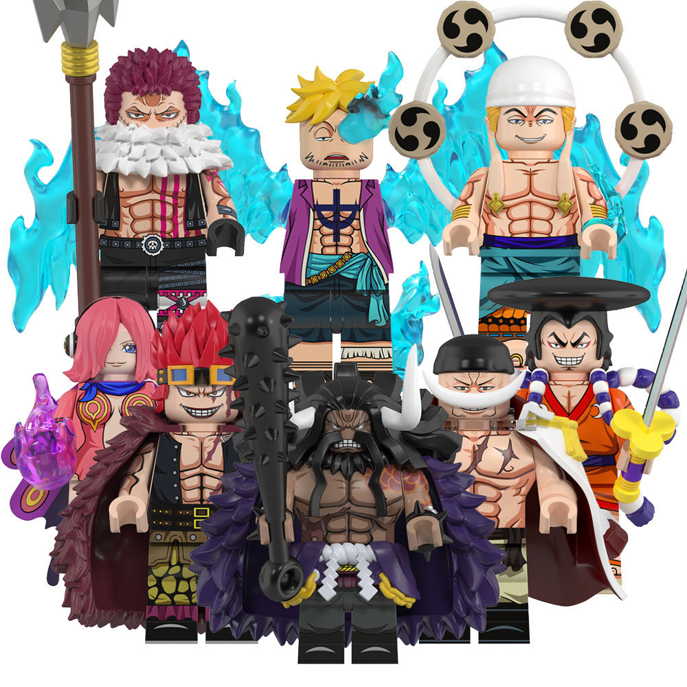 อะนิเมะมินิอิฐ Enel Kaidou Oden Eustass Charlotte Katakuri Edward Newgate Marco เด็กบล็อกของเล่น