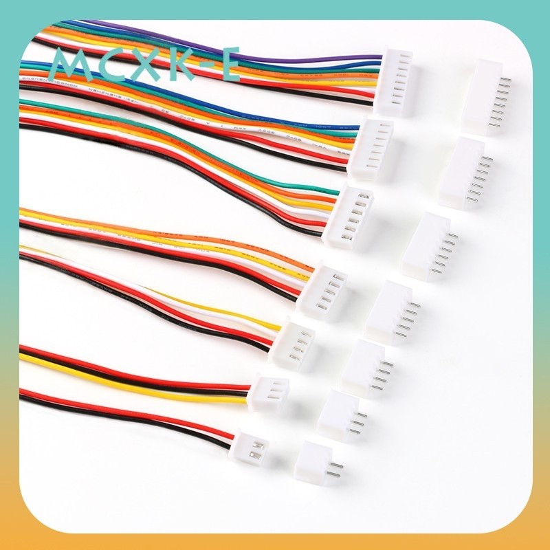 5 ชุด JST XH2.54 XH 2.54 มม.สายไฟ 2/3/4/5/6/7/8/9/10 Pin Pitch ชายหญิงปลั๊กซ็อกเก็ต 200 มม. 26AWG
