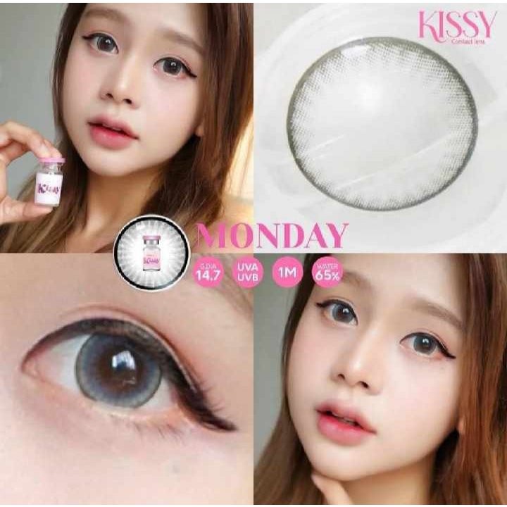 🔥คอนแทคเลนส์✨ขนาดบิ๊กอายโตมาก✨ Monday (Kissylens)