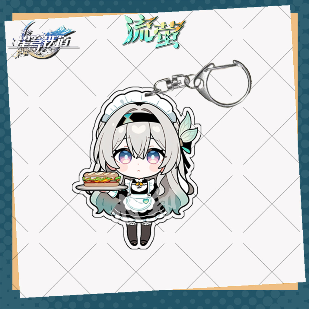 Honkai: Star Rail Firefly Game Merch อะคริลิคป้ายพวงกุญแจ รูปที่ 6