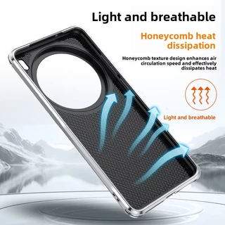 เคสสําหรับ VIVO X200 Pro Mini X200 Ultra X100 X100s Pro X100 Ultra หนังกระจายความร้อนพร้อมเลนส์โลหะป้องกันฟิล์มที่มองไม่เห็นสนับสนุนฝาครอบโทรศัพท์
