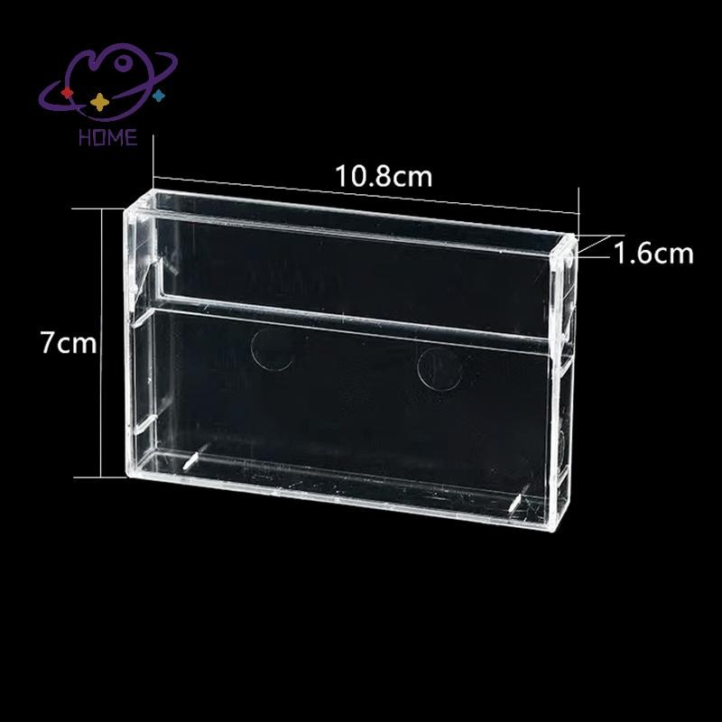 [mayhome] 1 PC Cassette Tape กล่องเก็บของโปร่งใสเสียงบันทึกแม่เหล็กเทปเปล่ากล่องกันฝุ่น {TH}