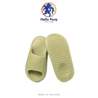 Hello Pony MHM4013 รองเม้า แตะ ผู้หญิง ลายตาราง รองเท้าใส่อยู่บ้าน Unisex รองเท้านิ่ม รองเท้าแตะ รองเท้านุ่ม ใส่สบาย