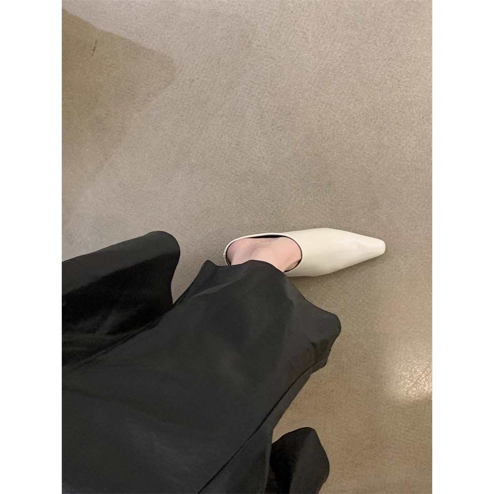 ผู้หญิงรองเท้าแตะขนาดใหญ่หัวแหลมส้นเหล็กเลื่อนเป็นแฟชั่นขนาด 35-42 - รูปที่ 7