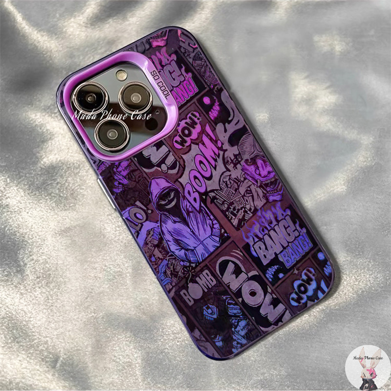 COD สำหรับ iPhone 11 13 15 14 12 Pro Max 15 14 7 8 Plus X XR XS MAX Cool แฟชั่นสไตล์รุ่น ขั้นสูง สี เงินเคส – โปรปัง