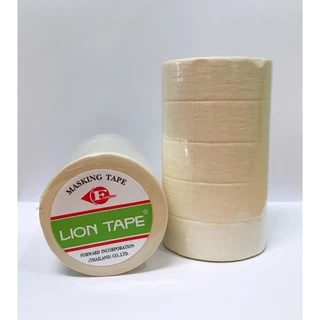 เทปย่นพ่นสี Painting Masking Tape (LION) PHOENIX อุปกรณ์ทาสี สำหรับแปะขอบให้ทาสีตรงขึ้น