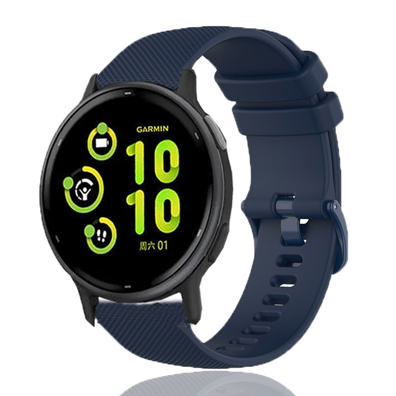 Fit for Garmin Vivoactive 5 6 สายรัดสมาร์ทนาฬิกาซิลิโคนนุ่มวงกีฬาผู้หญิงผู้ชายสายรัดข้อมือเข็มขัด