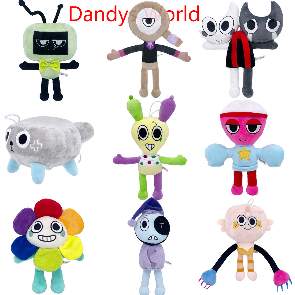 Dandys World Plush Toy Dandys World Soft Toy ตุ๊กตาสัตว์ Plushies ตุ๊กตากุ้ง Vee Goob Pebble Pango T
