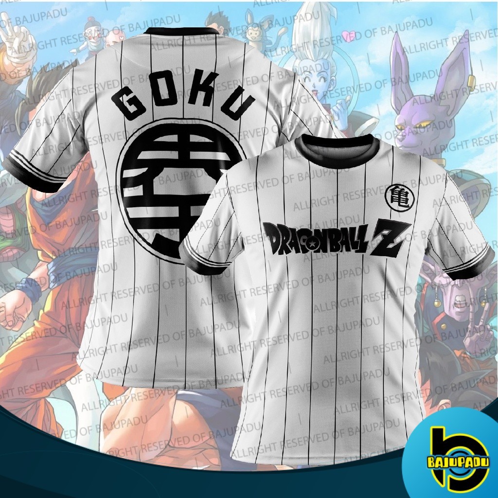 PADU FAZZ DB1 - BAJU WHITELINE DR4G0N B4LL GOKU SUPER SAIYAN