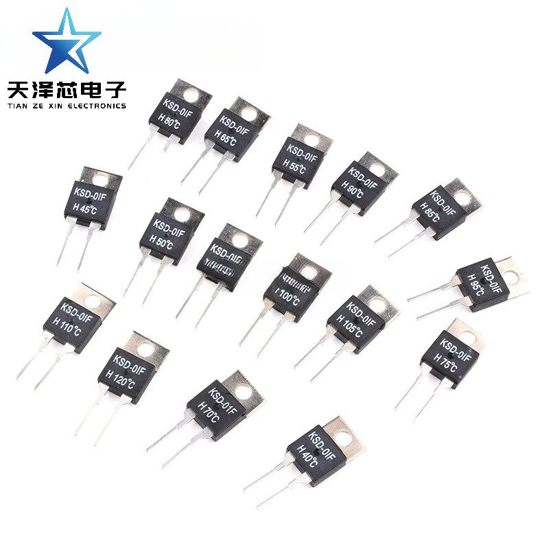 10 ชิ้น KSD-01F ปกติเปิด H สวิตช์อุณหภูมิ 40-120 องศา Thermostat Thermal Protector TO-220