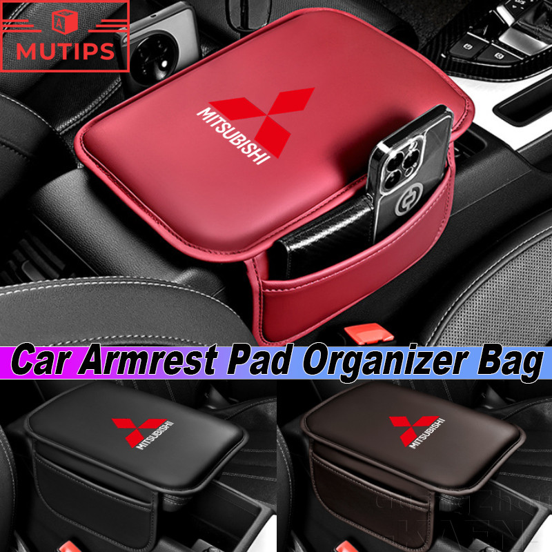 Mitsubishi เบาะรองนั่งที่เท้าแขนคอนโซลกลาง ถุงเก็บของ หนังที่วางแขน Pad กล่องเก็บของ เสื่อ Xpander C