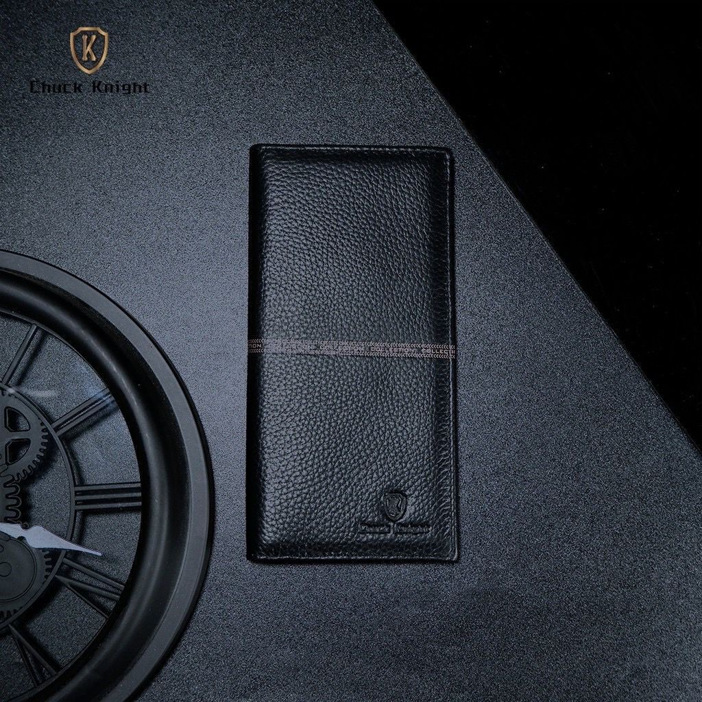 Chuck Knight Fashion Mens Long Wallet หนังแท้ JS-12 Nafa Texture