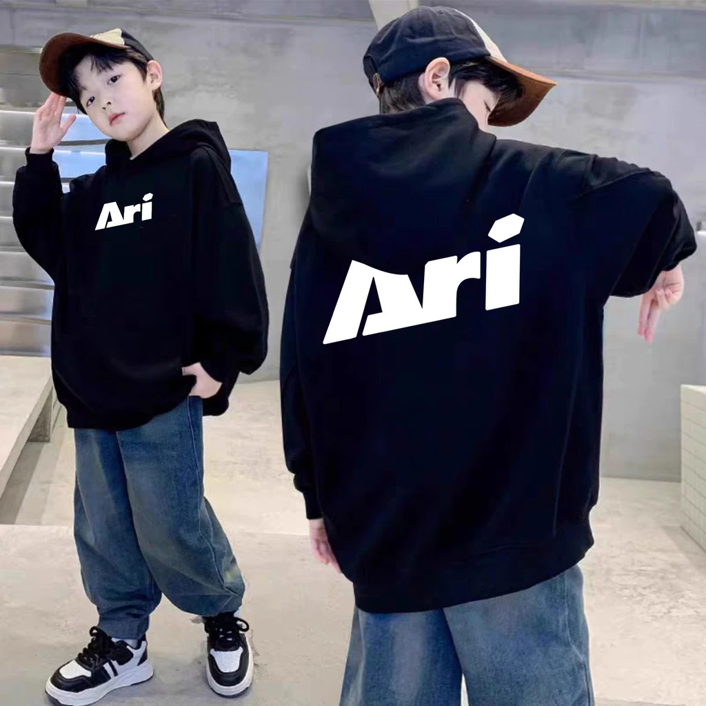 🔥ผ้าฝ้าย Hoodie👕 ร้อยชุด Hoodies Ari Jersey Graphic Casual Cotton เสื้อฮูด kids Hoodie Y2k มีทั้งชายและหญิง