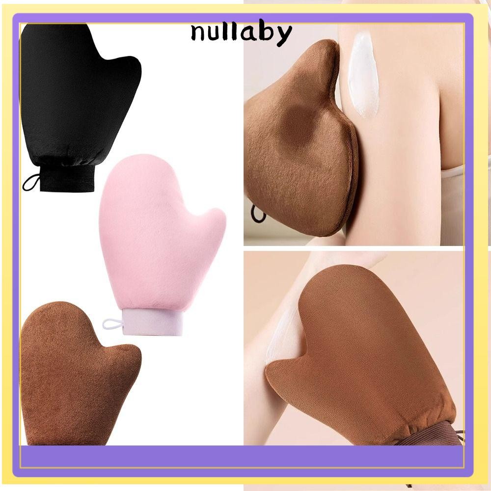 Nullaby Lotion Applicator, สองด้าน Sunless ปลอม Tan Self Tanner Mitt, ทนทานล้างทําความสะอาดได้ Body Face Self Tan ถุงมือ