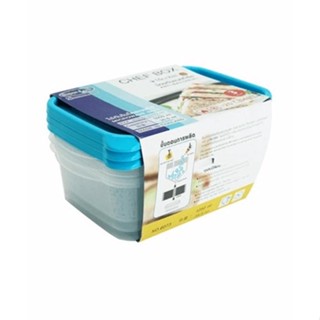 กล่องถนอมอาหาร (แพ็คละ 3 ใบ) กล่องใส่อาหาร เข้าไมโครเวฟได้ ค…