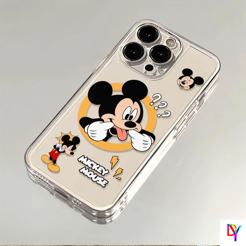 Mickey เข้ากันได้กับ Apple 15/16 Pro Max/14/13/12 Space Case 11 เคสโทรศัพท์ iPhone XS น่ารักอินเทรนด์