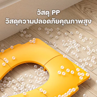 Berma Baby ใหม่ ที่รองนั่งชักโครกเด็ก แบบพกพา แบบพับได้ ที่นั่งโถส้วม 4 สี