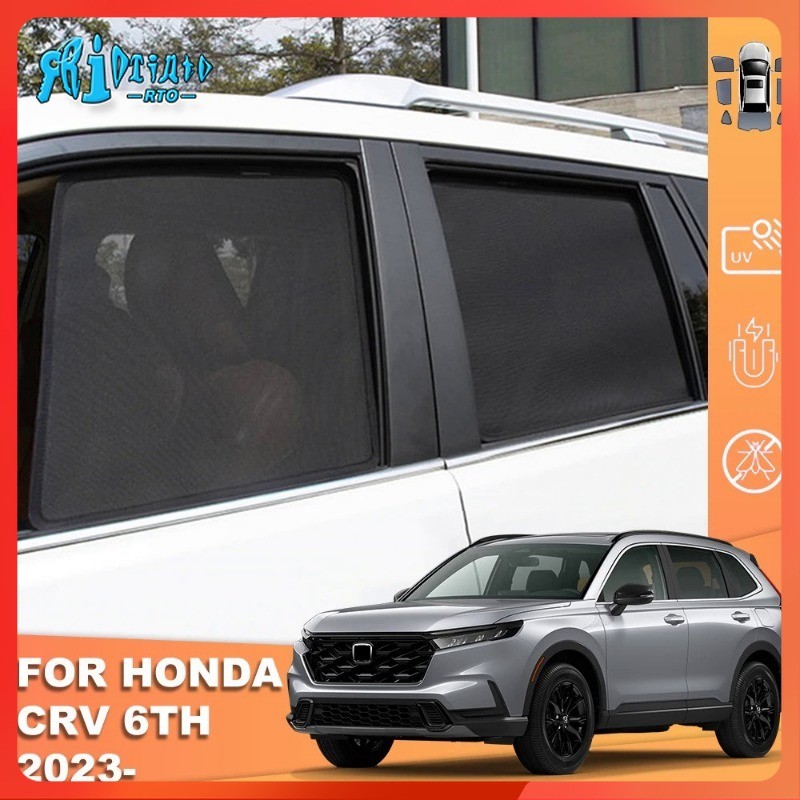 สําหรับ Honda CR-V RS CRV 2023 2024 ม่านบังแดดรถยนต์ Visor ic ด้านหน้ากระจกผ้าม่านด้านหลังด้านหลังเด็กหน้าต่าง Sun Shade Shield