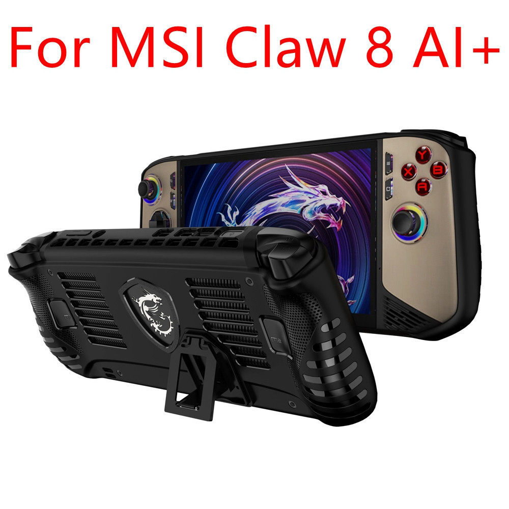 เคสป้องกัน เข้ากันได้กับ MSI Claw 8 AI + Soft TPU Protector Cover Shell พร้อมขาตั้งสําหรับ MSI Claw 