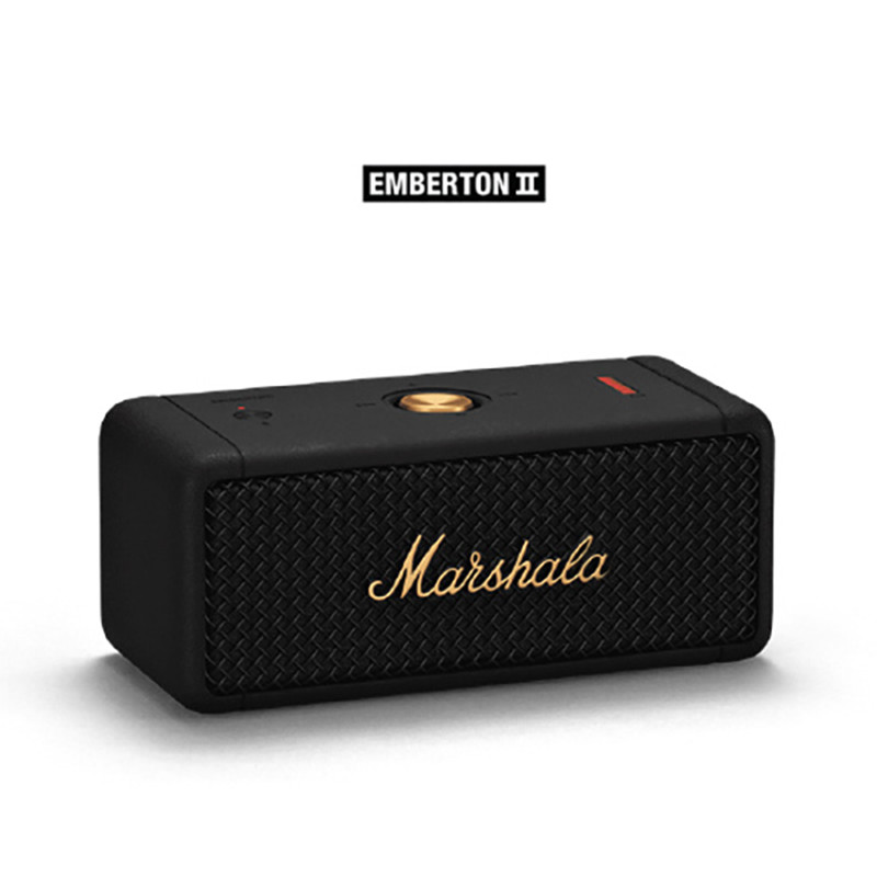 New Wireless Bluetooth ลำโพงบลูทูธพกพา (สี Black And Brass)