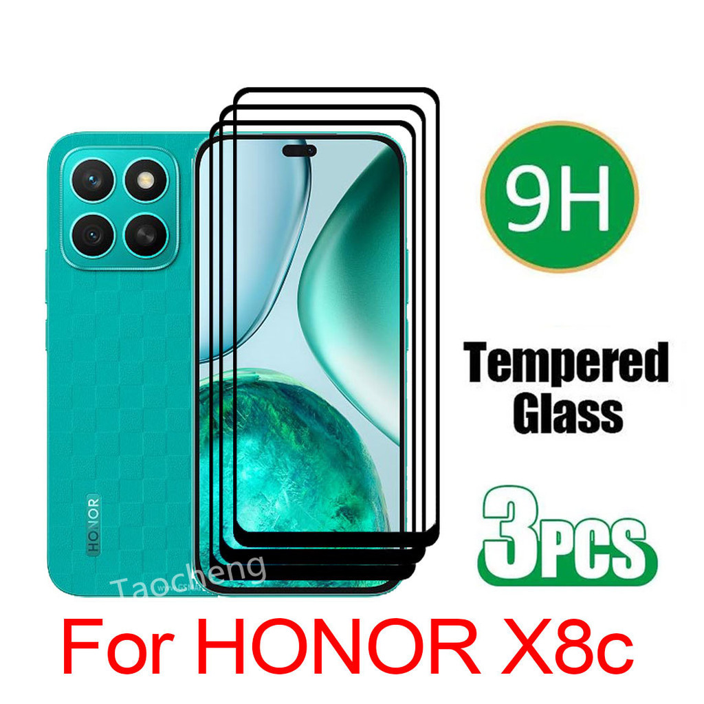 ฟิล์มกระจกนิรภัยสําหรับ HONOR X8C X8 C HONORX8C 4G 2025 ฝาครอบ Gobal ป้องกันหน้าจอฟิล์มแก้วด้านหลัง