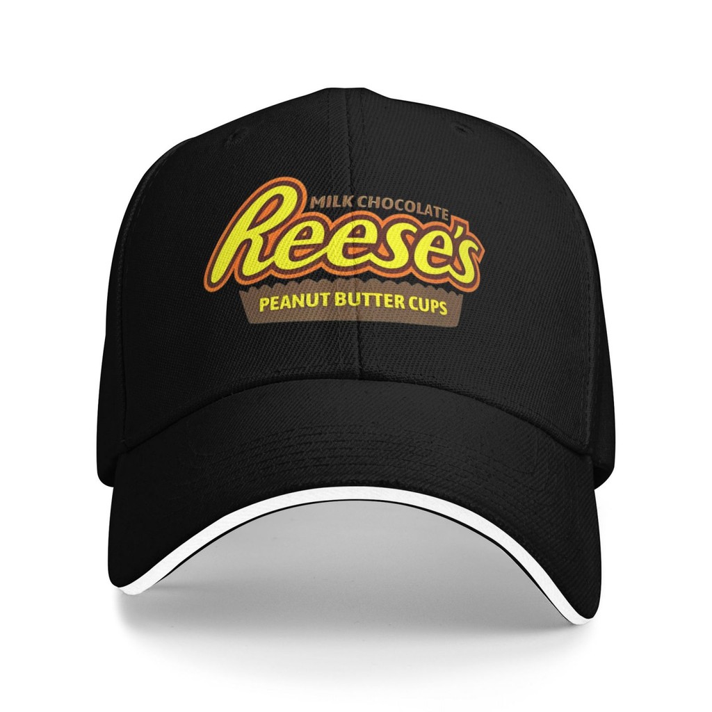 Reeses Milk Chocolate Peanut Butter Cup Hipster พิมพ์หมวกเบสบอลตลก