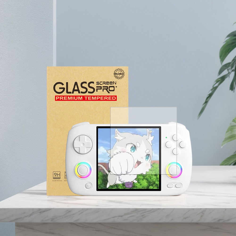 ฟิล์มกระจกนิรภัย 9H HD ป้องกันรอยขีดข่วนสําหรับอุปกรณ์เสริมเกม Anbernic RG CubeXX