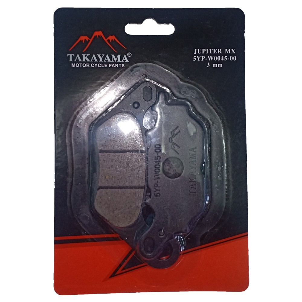 ผ้าเบรก TKYM JUPITER MX MIO J VEGA R N06 VEGA ZR SOUL GT 115 BYSON VISION NMAX สีดําหน้า DISPAD