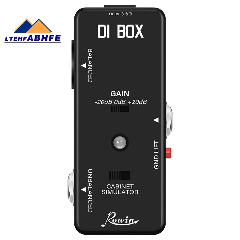 Di BOX LEF-331 Micro-DI พร้อม Cab Sim และ Gain Guitar Effect Pedal True Bypass